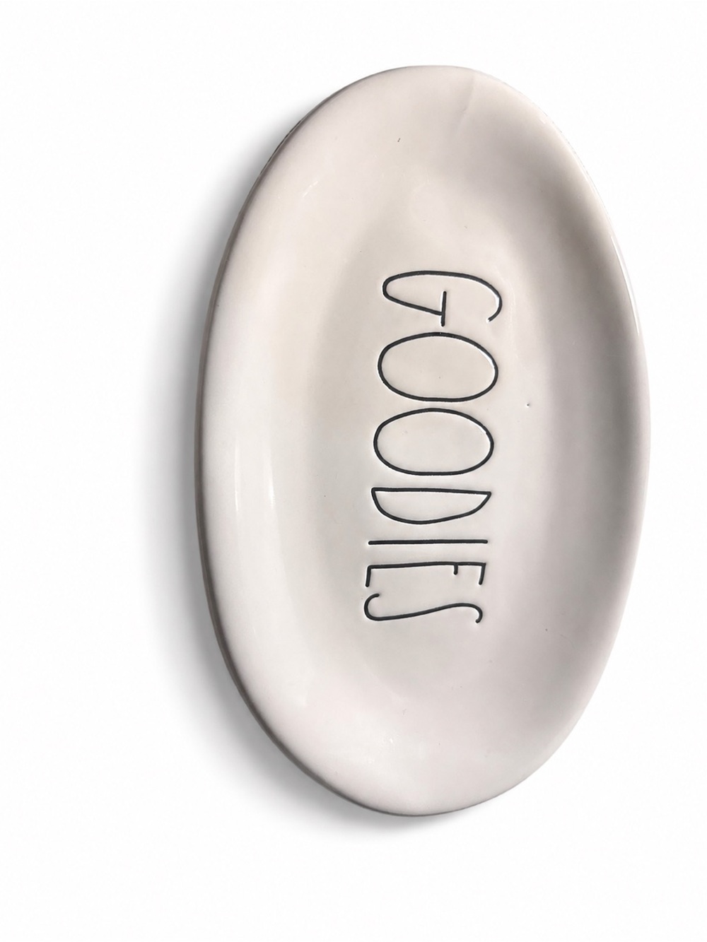 Rae Dunn Cream Ceramic Oval Platter